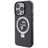 Karl Lagerfeld KLHMP15LHMRSKCK iPhone 15 Pro 6,1" schwarz/schwarz Hardcase Ringständer Karl&Choupette MagSafe