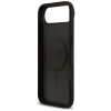 Guess Grained Flowers Classic Logo MagSafe case for iPhone Air - black