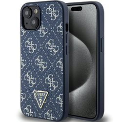 Oryginalne Etui GUESS hardcase 4G Triangle Metal Logo GUHCP15MPG4GPB do Iphone 14 Plus/ 15 Plus niebieski