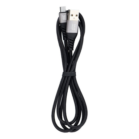 Kabel Blue Star z oplotem ze złączem micro USB 2A