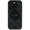 Oryginalne Etui IPHONE 16 PRO Guess 4G Circle Classic Logo MagSafe czarne