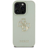Case IPHONE 16 PRO MAX Guess Grained Big 4G Logo Small Classic Logo green