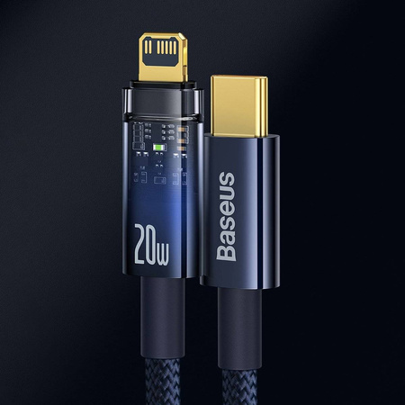 Baseus Explorer Series Kabel USB Typ C - Lightning 20W 1m blau (CATS000003)