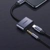 Ugreen adapter przejściówka rozdzielacz słuchawkowy USB Typ C - USB Typ C / 3,5 mm mini jack 1,5A szary (50596)