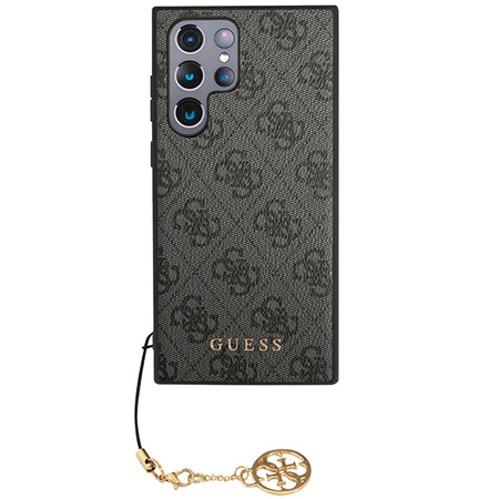 Guess 4G Charms Collection - Etui Samsung Galaxy S23 Ultra (szary)