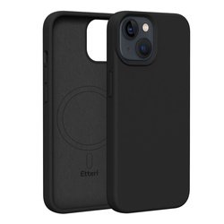 Nakładka Etteri Silicone Mag do iPhone 13 6,1" czarna