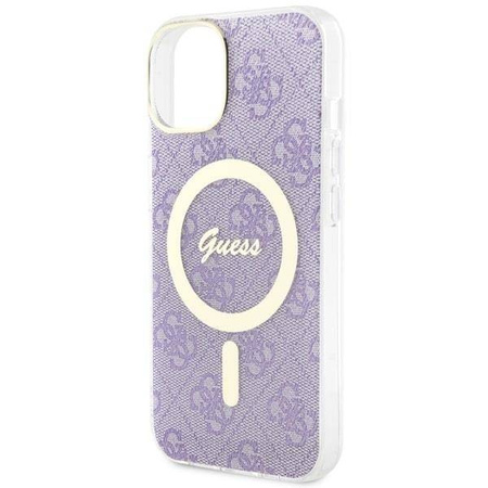 Guess GUHMP14MH4STU iPhone 14 Plus 6.7" lila/lila Hardcase 4G MagSafe