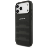 AMG Leather Debossed Lines Logo Case for iPhone 17 Pro Max - Black