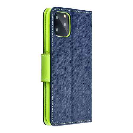 Kabura Fancy Book do  XIAOMI Redmi NOTE 13 PRO 4G granatowy / limonka