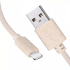 Ekologiczny EKO Kabel 3A 1m USB - Lightning HG-EC01 piaskowy