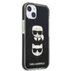 Karl Lagerfeld KLHCP13STPE2TK iPhone 13 mini 5,4&quot; Hardcase schwarz / schwarz Karl &amp; Choupette Head