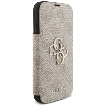 Etui Guess Book 4G Metal Logo na iPhone 17 Pro - różowe