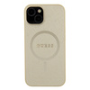 Guess nakładka do iPhone 15 Plus 6.7&quot; GUHMP15MPSAHMCB złota hardcase Saffiano MagSafe