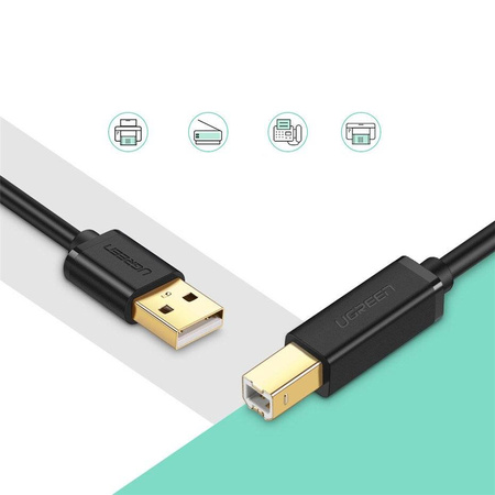 Ugreen kabel przewód USB - USB Typ B (kabel do drukarki) 3m czarny (10351)