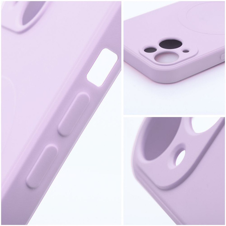 Futerał SILICONE MAG COVER kompatybilny z MagSafe do IPHONE 16 Pro Max różowy