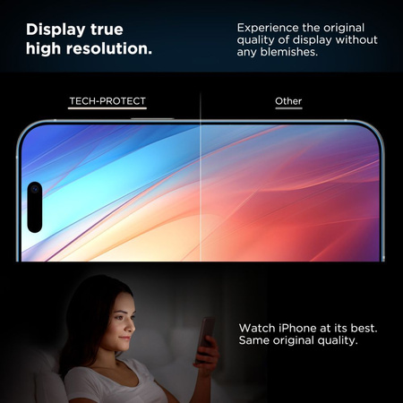 SZKŁO HARTOWANE TECH-PROTECT QUICK SET+ 2-PACK IPHONE 15 PRO BLACK