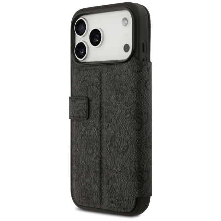 Guess Book 4G Metal Logo Case for iPhone 17 Pro Max - Black