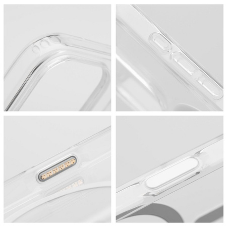 Futerał nieżółknący Clear Elite Mag Cover kompatybilny z MagSafe i Camera Control button pasuje do IPHONE 16 PRO transparent