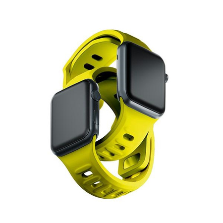 3MK Silicone Watch Strap żółty/yellow dla Apple Watch 38/40/41mm