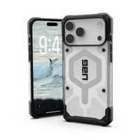UAG Pathfinder Clear MagSafe Case for iPhone 17 Pro Max - White and Gray