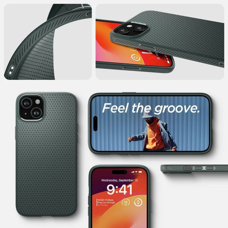 Spigen Liquid Air iPhone 16 zielony/abyss green ACS08196