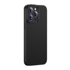 Gepanzerte Hülle für iPhone 14 Pro kompatibel mit MagSafe Baseus Kunstfaser-Hartglas – Schwarz