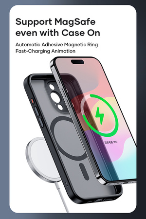 Rock Etui Guard Touch Matte Series Magnetic do Iphone 15 Plus czarne