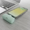 SBS EcoPower 5000 mAh 10W Powerbank mit integriertem USB-C-Anschluss - Grün