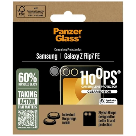PanzerGlass Hoops Displayschutz aus gehärtetem Glas für Samsung Galaxy Z Flip7 FE