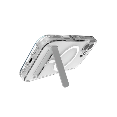 Etui ZAGG Crystal Palace Snap KS MagSafe z podstawką na iPhone 17 - przezroczyste