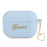 Guess GUAPLSCHSB AirPods Pro cover blue / blue Silicone Charm Collection