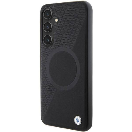 BMW BMHMS24S23RTPK S24 S921 schwarz/schwarzes Hardcase Signature Leather Half Textured &amp; Circle MagSafe