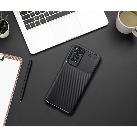 Futerał CARBON PREMIUM do XIAOMI Redmi Note 14 Pro 5G czarny