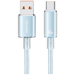 Kabel USAMS Cloud Series US-SJ658 6A     USB-A do USB-C 1,2m niebieski