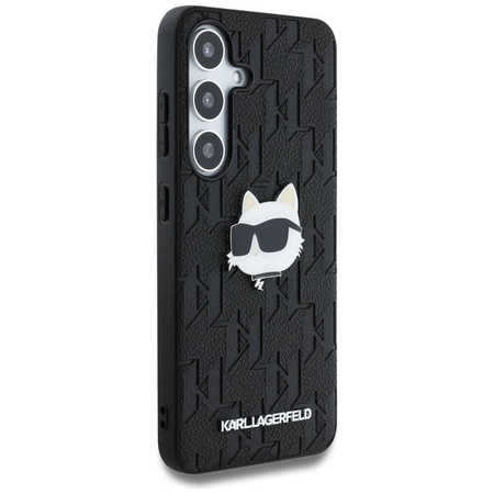 KARL LAGERFELD SAMSUNG S25 MONOGRAM KLHCS25SPGKLCHPK CHOUPETTE HEAD BLACK