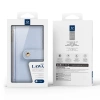 Dux Ducis Lawa iPhone 16e Lederhülle mit abnehmbarer magnetischer Brieftasche - Blau