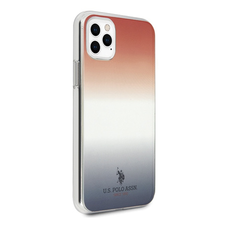 US Polo USHCN58TRDGRB iPhone 11 Pro czerwono-niebieski/blue&red Gradient Pattern Collection