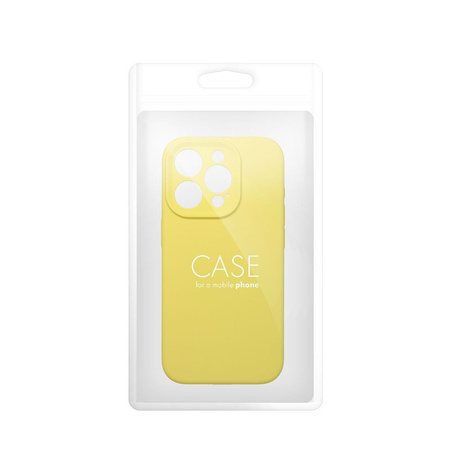 Futerał SILICONE 2mm do IPHONE 15 żółty