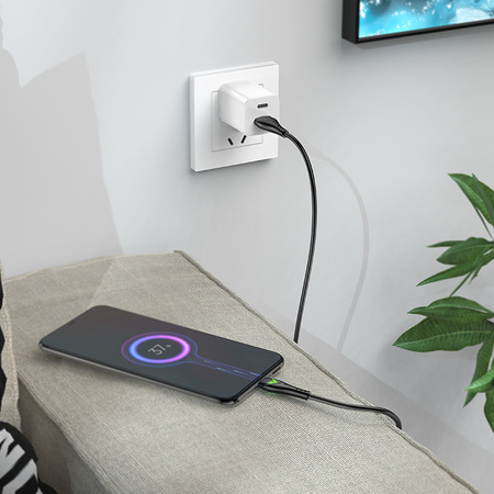 Borofone Kabel BX65 Bright - USB na Micro USB - 2A 1 metr czarny