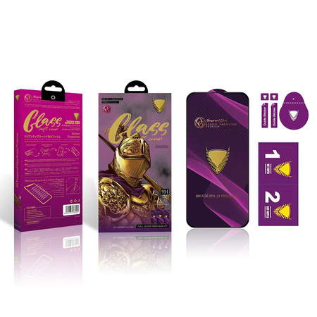 Szkło hartowane OG Premium do Samsung S24 czarna ramka