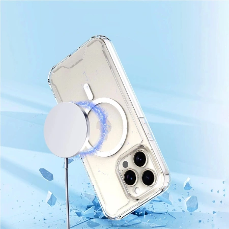 Etui Wozinsky Clear Corner Case MagSafe na Samsung Galaxy S25 - przezroczyste