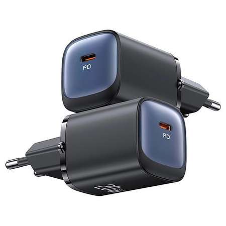 USAMS Ład. siec. CC248 20W GaN USB-C Fast Charging HC Series biały/white CC248TC02