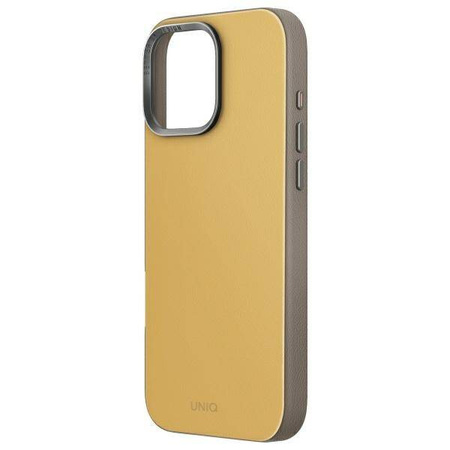 Schutzhülle IPHONE 16 PRO UNIQ Lyden DS Magclick Charging gelbgrau
