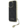 Original Handyhülle IPHONE 16 PRO Guess Hardcase 4G Charms Collection (GUHCP16LGF4GGR) schwarz