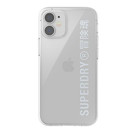 SuperDry Snap iPhone 12 mini Clear Case silver / silver 42590