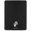 Karl Lagerfeld Saffiano Magnetische Karl & Choupette iPad Pro 13" 2024 Buchcover-Hülle - Schwarz