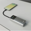 Powerbank SBS 10000mAh PD 20W z wyświetlaczem LCD i wbudowanym kablem USB-C - szary