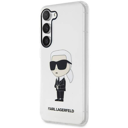 Karl Lagerfeld KLHCS23MHNIKTCT S23+ S916 transparenter Hartschalenkoffer Ikonik Karl Lagerfeld