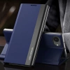 Etui Sleep Case Pro na iPhone 16e z klapką i podstawką - niebieskie