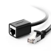 Ugreen przedłużacz kabel internetowy Ethernet RJ45 Cat 6 FTP 1000 Mbps 3 m czarny (NW112 11282)